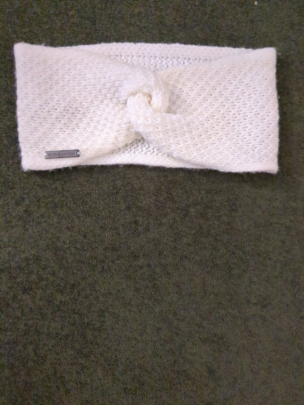 BCBGeneration Cream Knit Headband Knot Detail 8.5 x 4